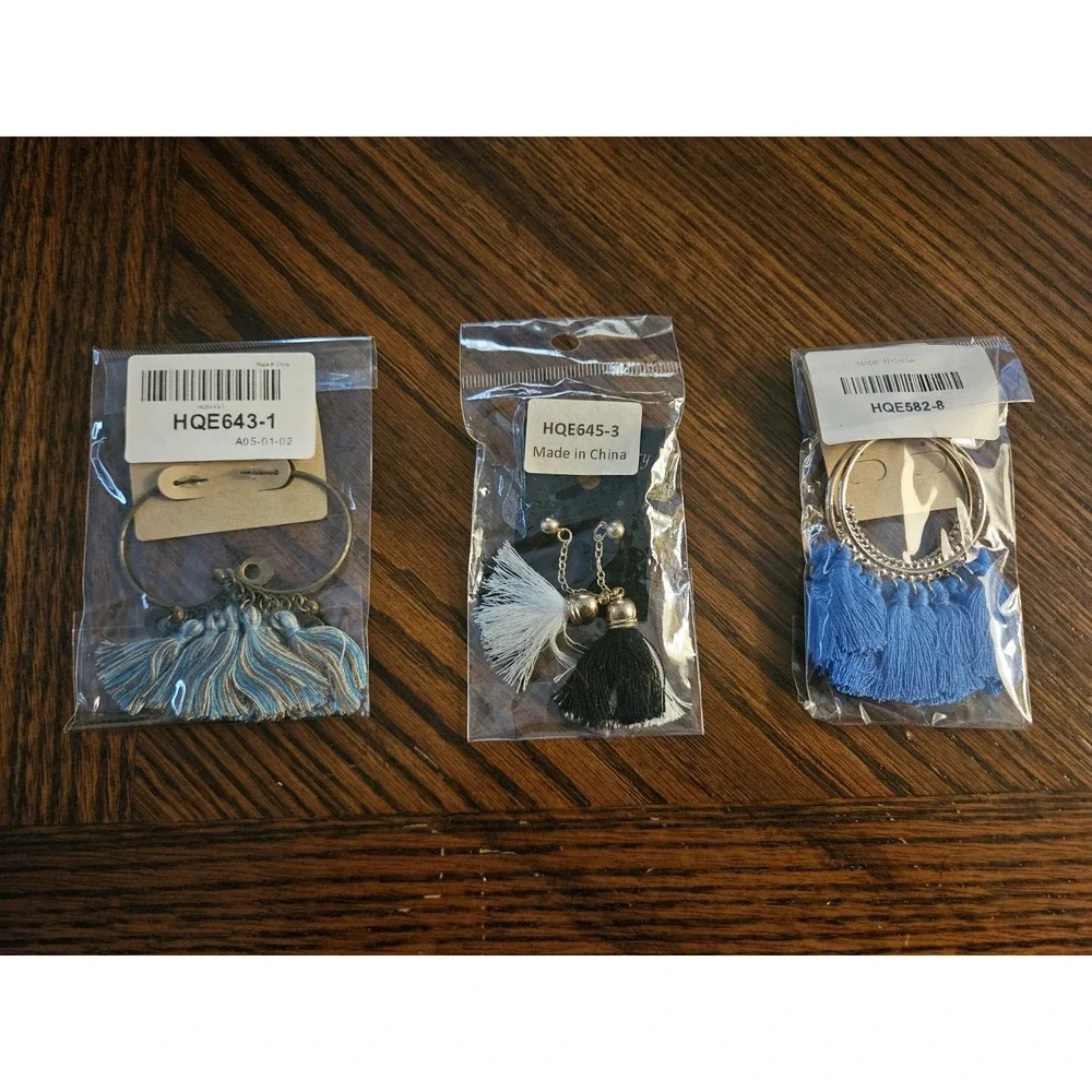 Southwestern Style Earrings Lot of 3 Hippie Boho #240
